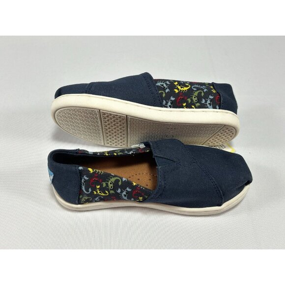 TOMS Tiny Classic Canvas Toddler 9 Navy Scorpions Style #10010694 - Picture 3 of 8